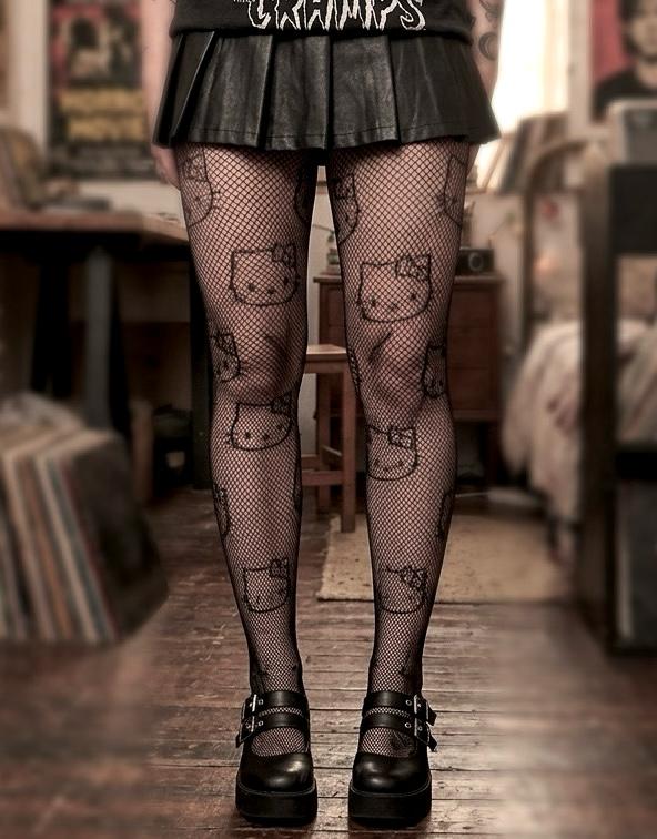 Socks - Gothic Hello Kitty